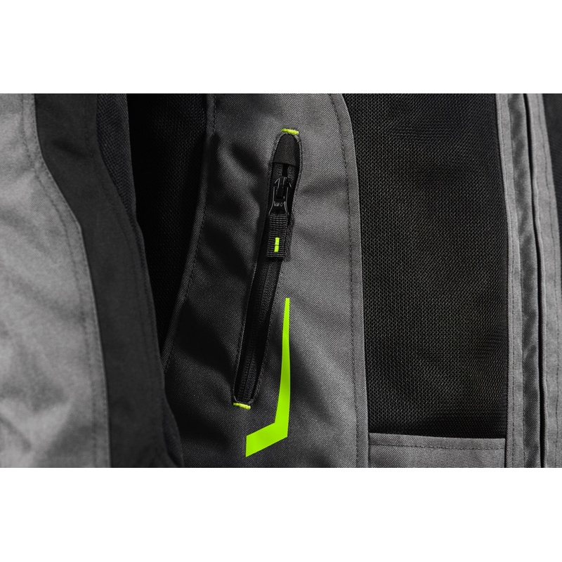 Giacca da moto Seventy Degrees SD-JT66 Sahara nero-giallo fluo