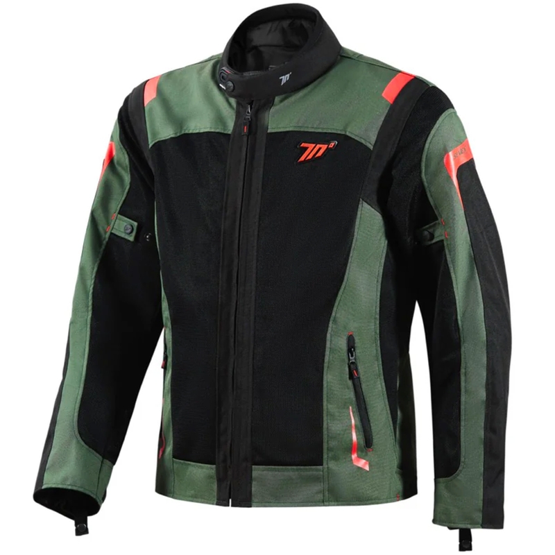 Giacca da moto Seventy Degrees SD-JT66 Sahara Khaki Red
