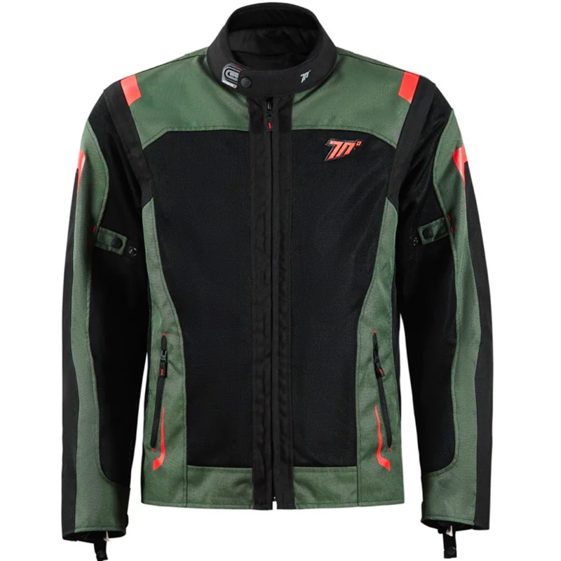 Giacca da moto Seventy Degrees SD-JT66 Sahara Khaki Red
