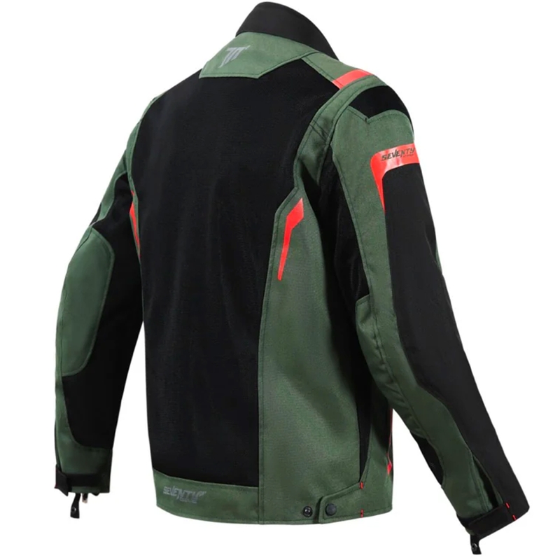 Giacca da moto Seventy Degrees SD-JT66 Sahara Khaki Red