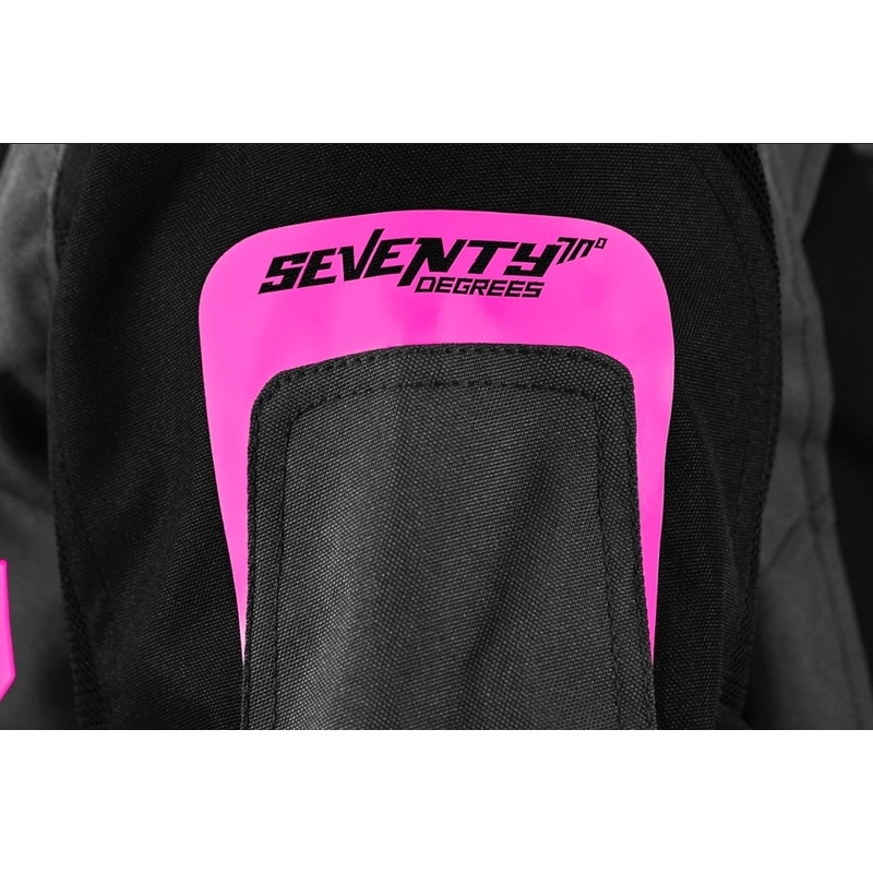 Giacca da moto da donna Seventy Degrees SD-JT68 Sahara grigio-rosa