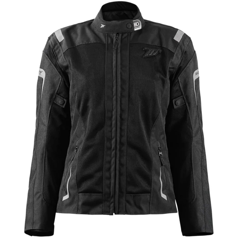 Giacca da moto da donna Seventy Degrees SD-JT68 Sahara nera