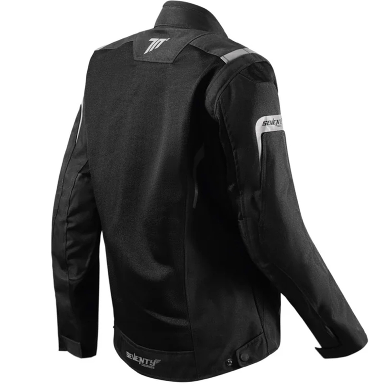 Giacca da moto da donna Seventy Degrees SD-JT68 Sahara nera