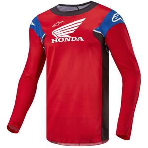 Maglia da motocross Alpinestars Racer Iconic Honda Collection Rosso-Nero-Blu-Bianco