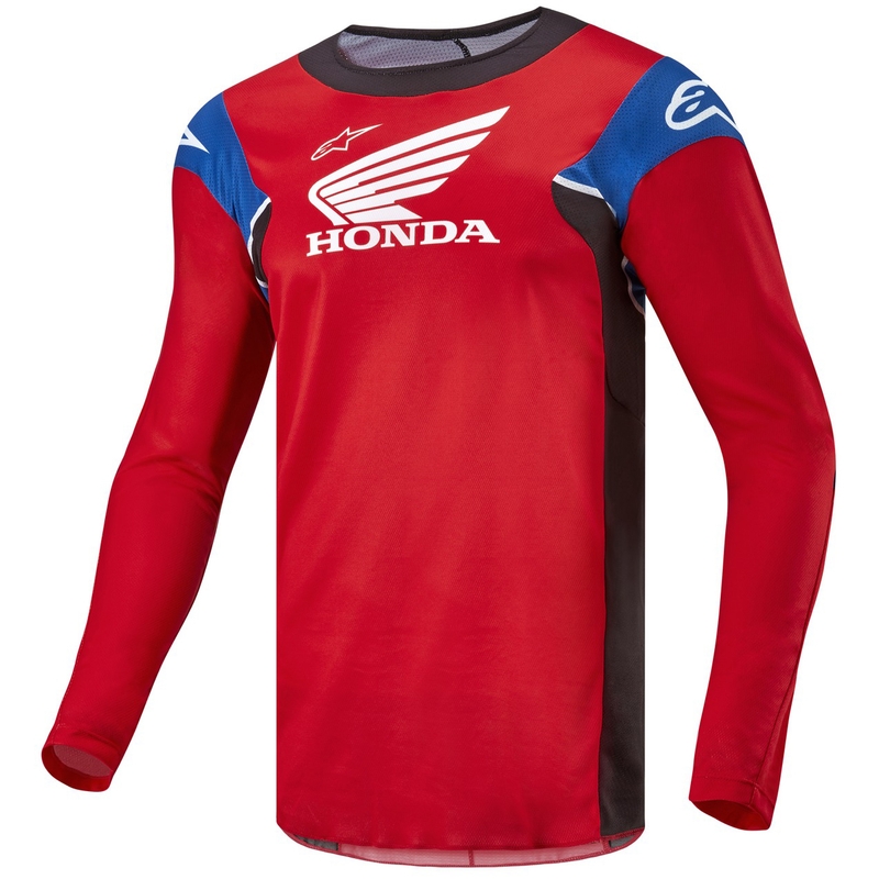 Maglia da motocross Alpinestars Racer Iconic Honda Collection Rosso-Nero-Blu-Bianco