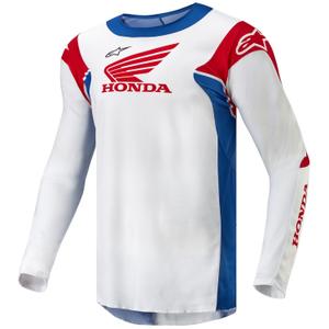 Maglia da motocross Alpinestars Racer Iconic Honda collection bianco-blu-rosso-nero