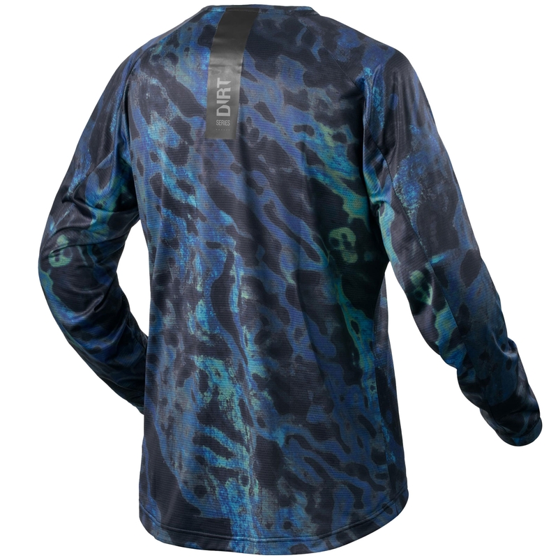 Maglia da motocross Revit Emulsion blu-nero