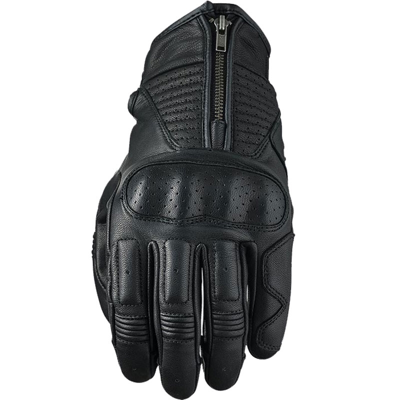 Guanti da moto in pelle FIVE Kansas nero