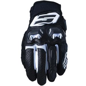 Guanti da moto FIVE SF3 bianco e nero