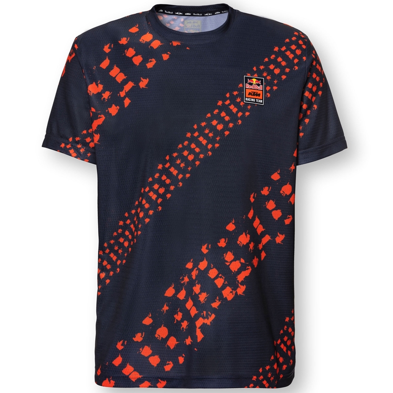 Maglia da motocross KTM Red Bull arancione e blu - manica corta Saldi