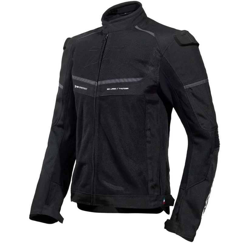 Giacca da moto Seventy Degrees SD-JR60 Thunder nero-grigio-bianco