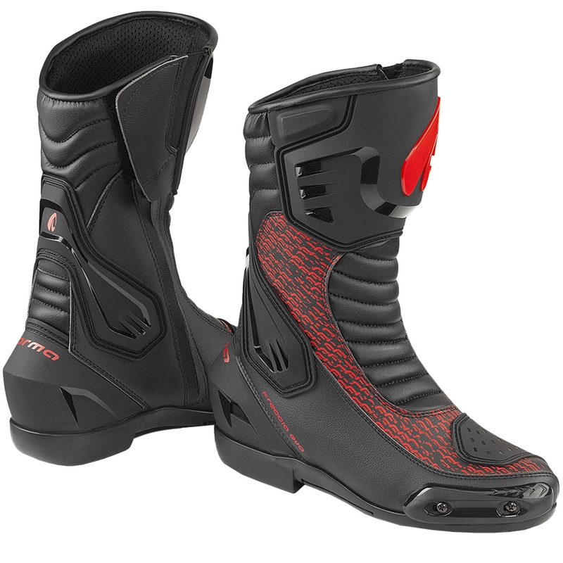 Stivali da moto Forma Freccia EVO nero-rosso