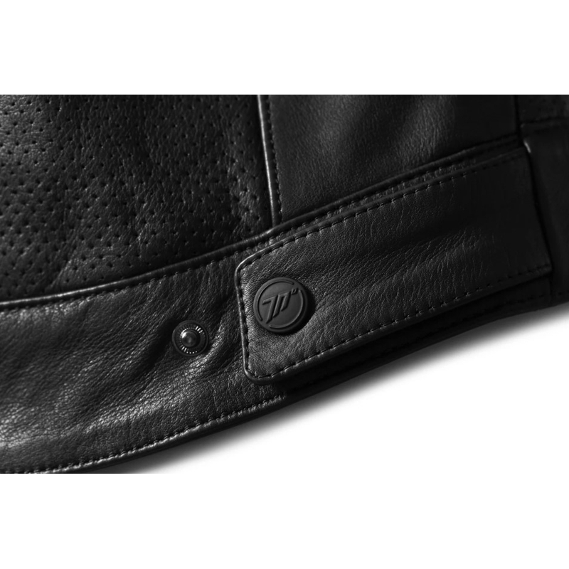 Giacca da motociclista in pelle Seventy Degrees SD-JL4 Legend Classic nera