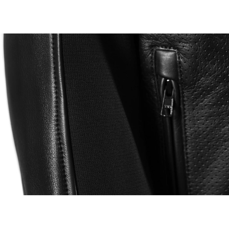 Giacca da motociclista in pelle Seventy Degrees SD-JL4 Legend Classic nera