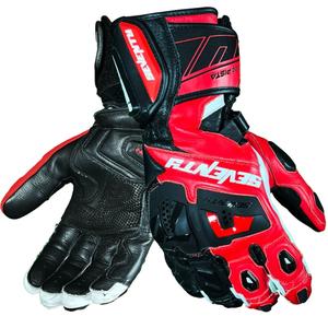 Guanti da moto Seventy Degrees SD-R24 Pista neri-rossi-bianchi