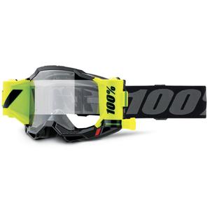 Occhiali da motocross 100% Forecast Accuri 2 neri con plexiglas trasparente