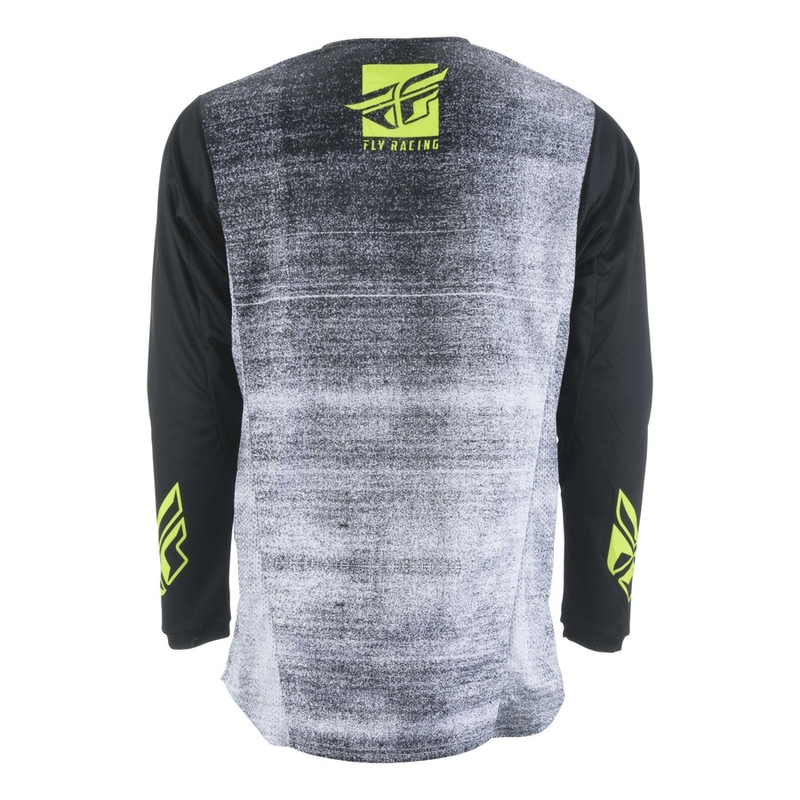 Motokrosový dres FLY Racing Kinetic NOIZ 2019 - USA černo-fluo žlutý výprodej