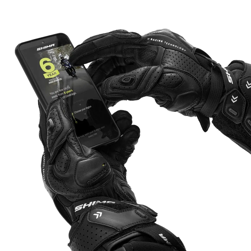 Guanti da moto Shima RS-3 neri