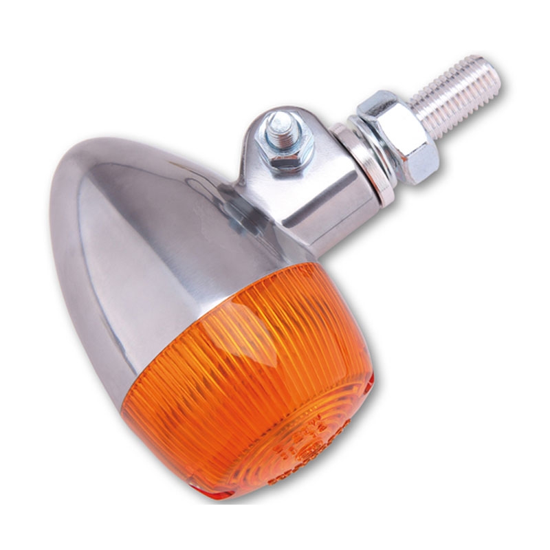 Indicatore di direzione per moto Highsider Smart Bullet cromato
