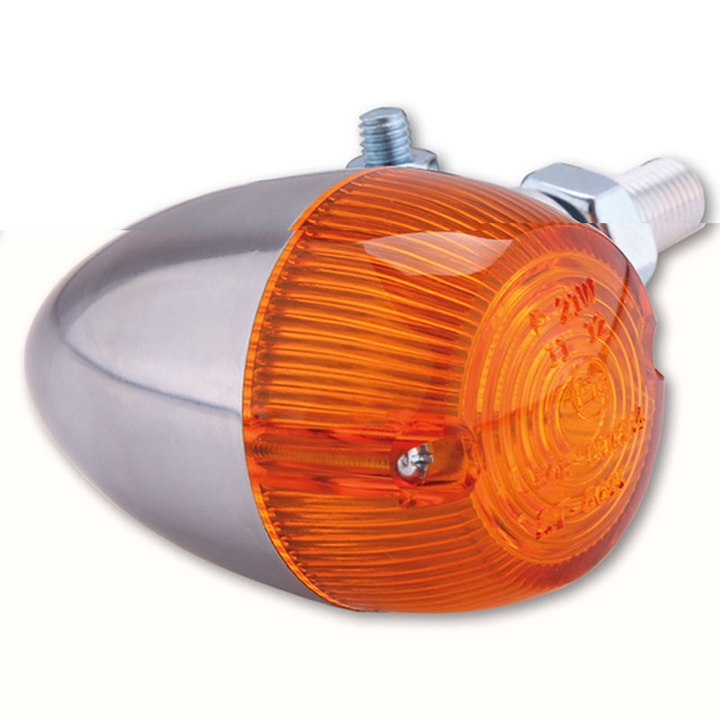 Indicatore di direzione per moto Highsider Smart Bullet cromato