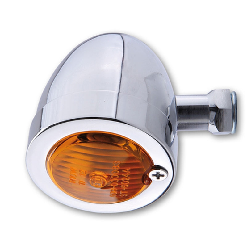 Indicatore di direzione per moto Highsider Smart Bullet Flat cromato