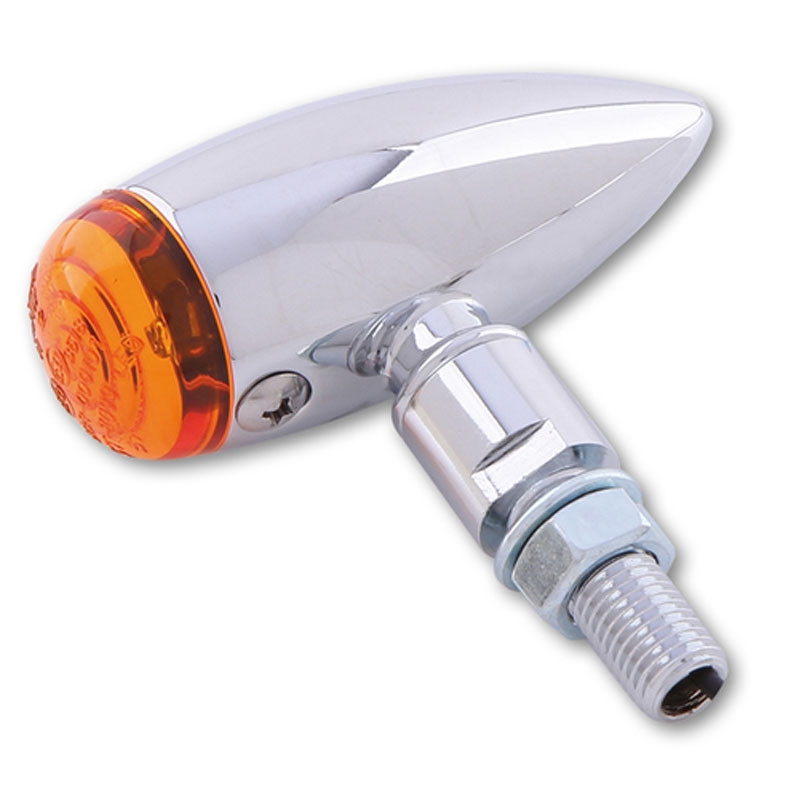 Indicatori di direzione per moto Highsider Smart Micro-bullet cromati
