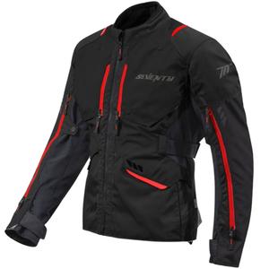 Giacca da moto Seventy Degrees SD-JT67 Tanami nera-rossa