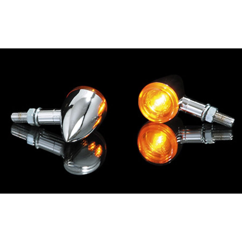 Indicatori di direzione per moto Highsider Smart Mini Bullet cromati