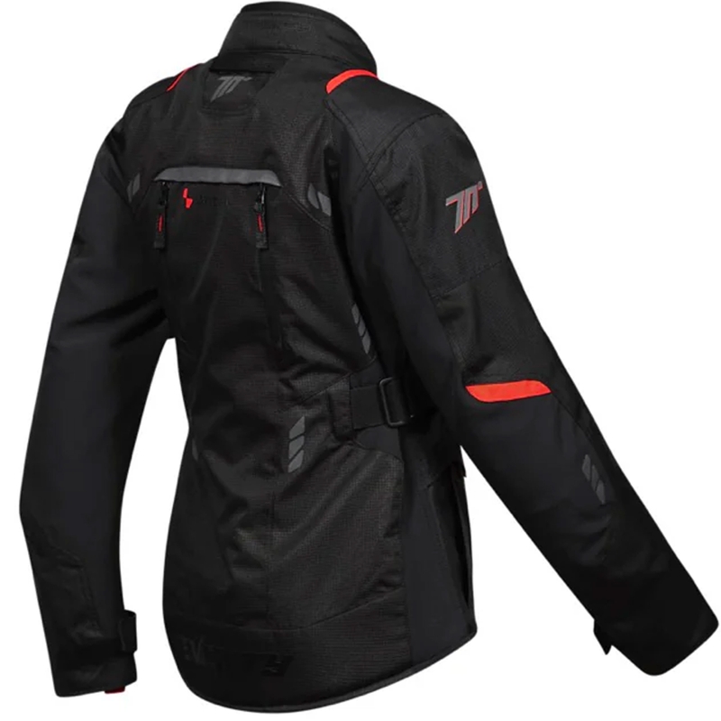 Giacca da moto da donna Seventy Degrees SD-JT69 Tanami nero-rosso