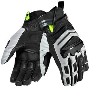 Guanti da moto Seventy Degrees SD-T13 Aspen Light nero-grigio-giallo fluo