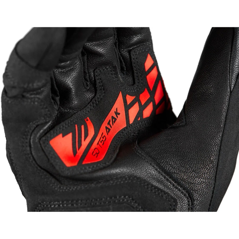 Guanti da moto Seventy Degrees SD-T55 Atak neri-rossi
