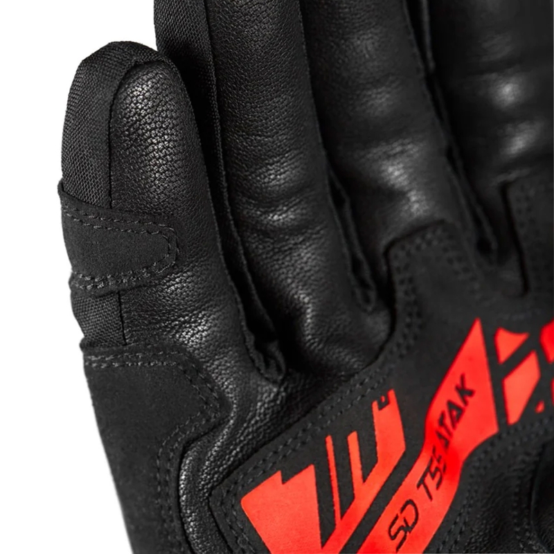 Guanti da moto Seventy Degrees SD-T55 Atak neri-rossi
