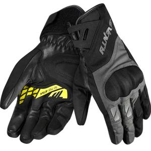 Guanti da moto Seventy Degrees SD-T55 Atak nero-giallo fluo