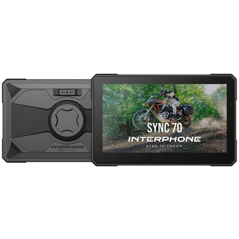 Interphone RIDESYNC70 Display Apple CarPlay e Android Auto per moto