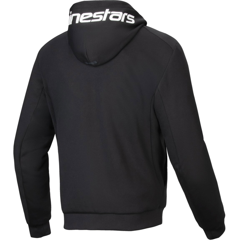 Felpa da moto Alpinestars Chrome V2 Sport nera-bianca