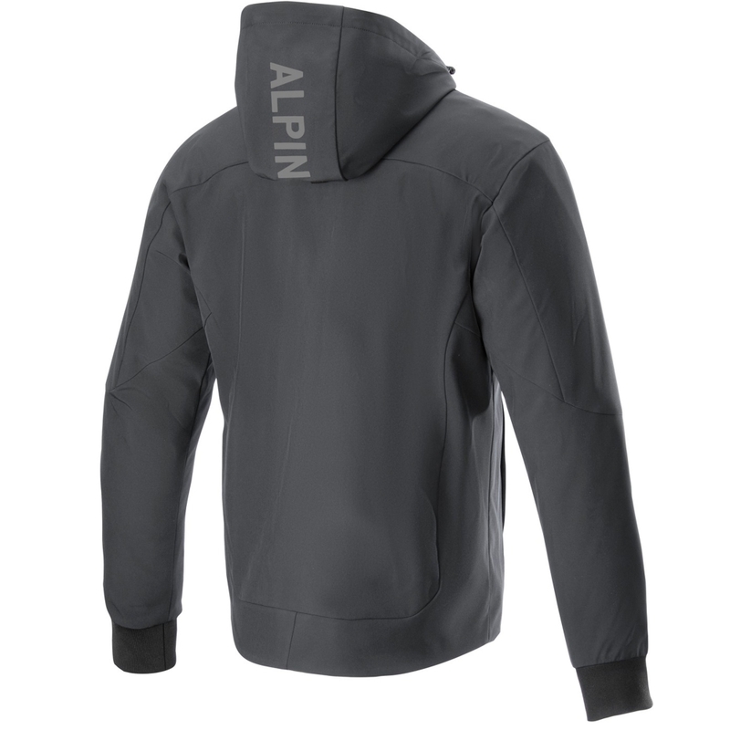 Felpa da moto Alpinestars Radium Tech Hoodie nera-bianca