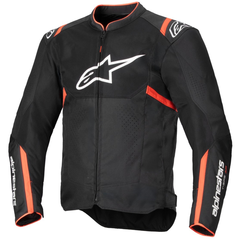 Giacca da moto Alpinestars T-SPS Air V2 nera-rosso fluo