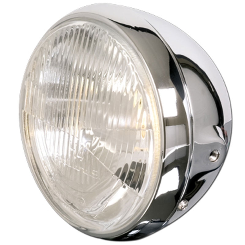 Faro anteriore cromato Highsider Smart British Style H4