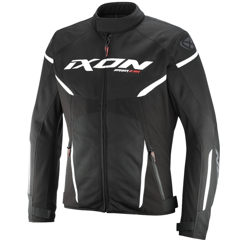 Giacca da moto IXON Striker 2 Air WP bianco e nero