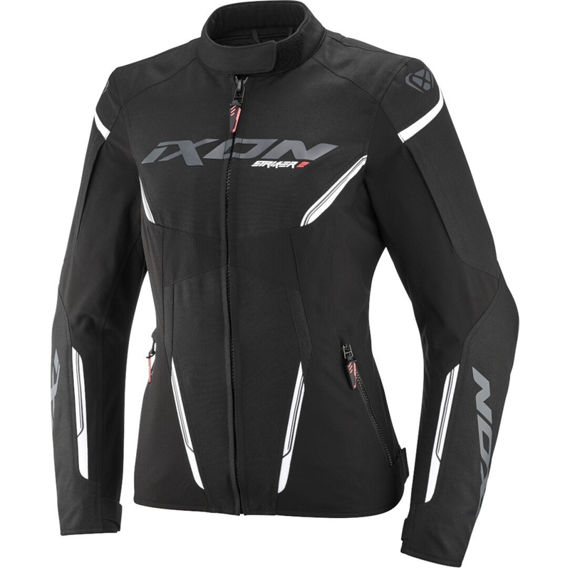 Giacca da moto da donna IXON Striker 2 Lady nero-bianco