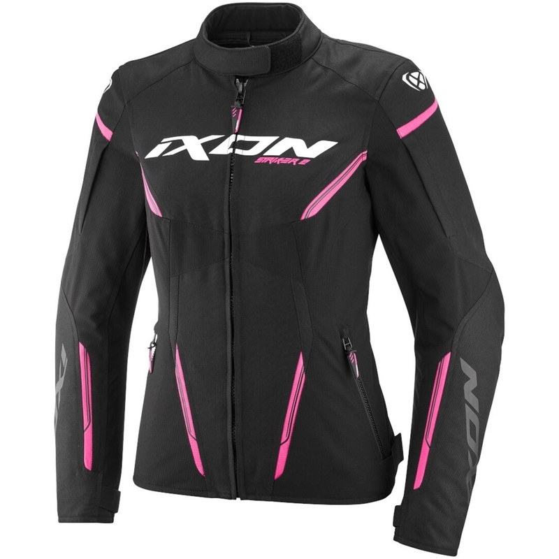 Giacca da moto da donna IXON Striker 2 Lady nera e rosa