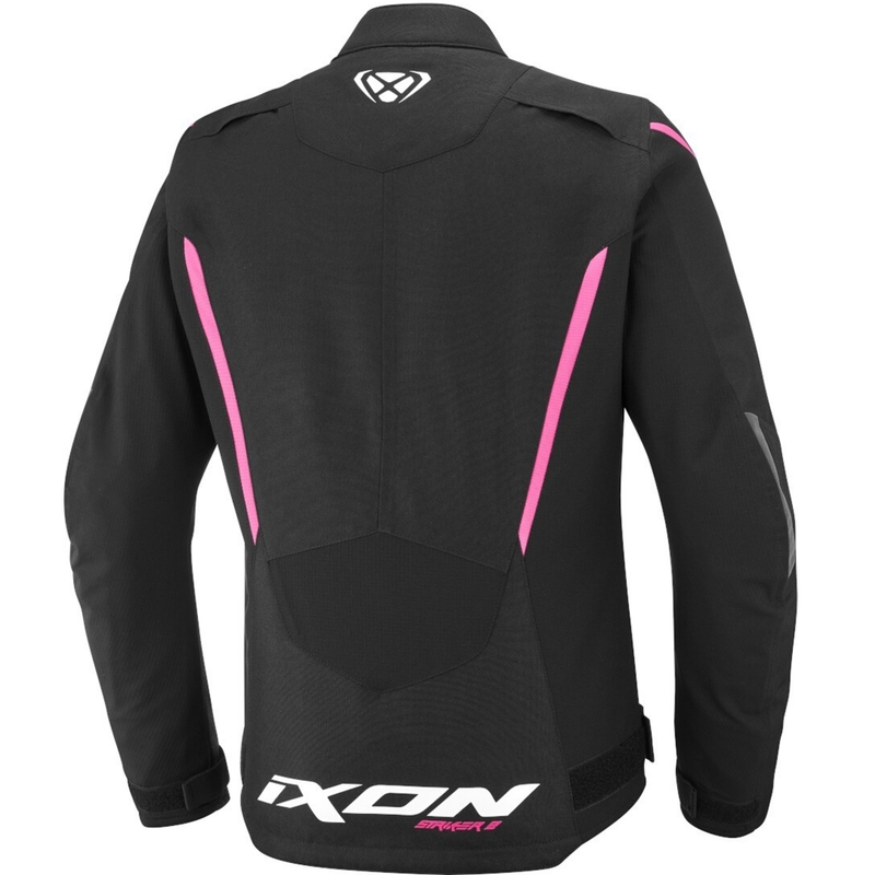 Giacca da moto da donna IXON Striker 2 Lady nera e rosa
