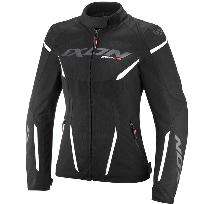 Giacca da moto da donna IXON Striker 2 Air WP Lady nero-bianco