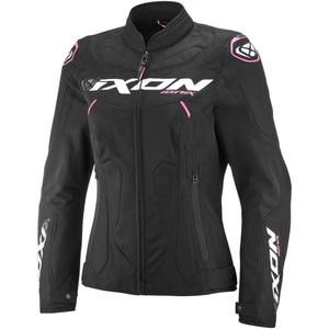 Giacca da moto da donna IXON Ionix Lady nero-rosa