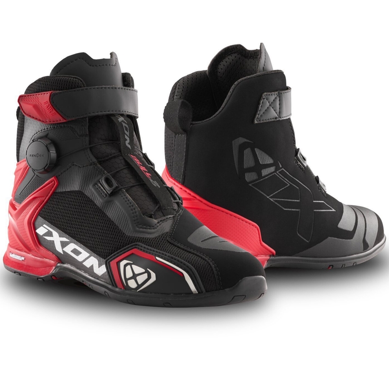 IXON Bull 2 Air nero-bianco-rosso stivali da moto