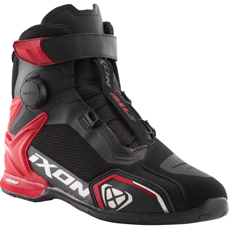 IXON Bull 2 Air nero-bianco-rosso stivali da moto