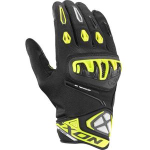 Guanti moto IXON Mirage Air nero-giallo fluo