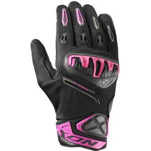 Guanti da moto da donna IXON Mirage Air nero-rosa