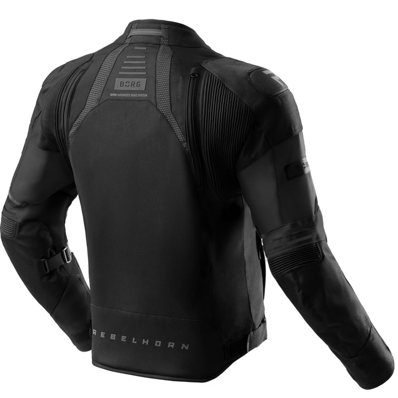 Giacca da moto Rebelhorn Borg II nera