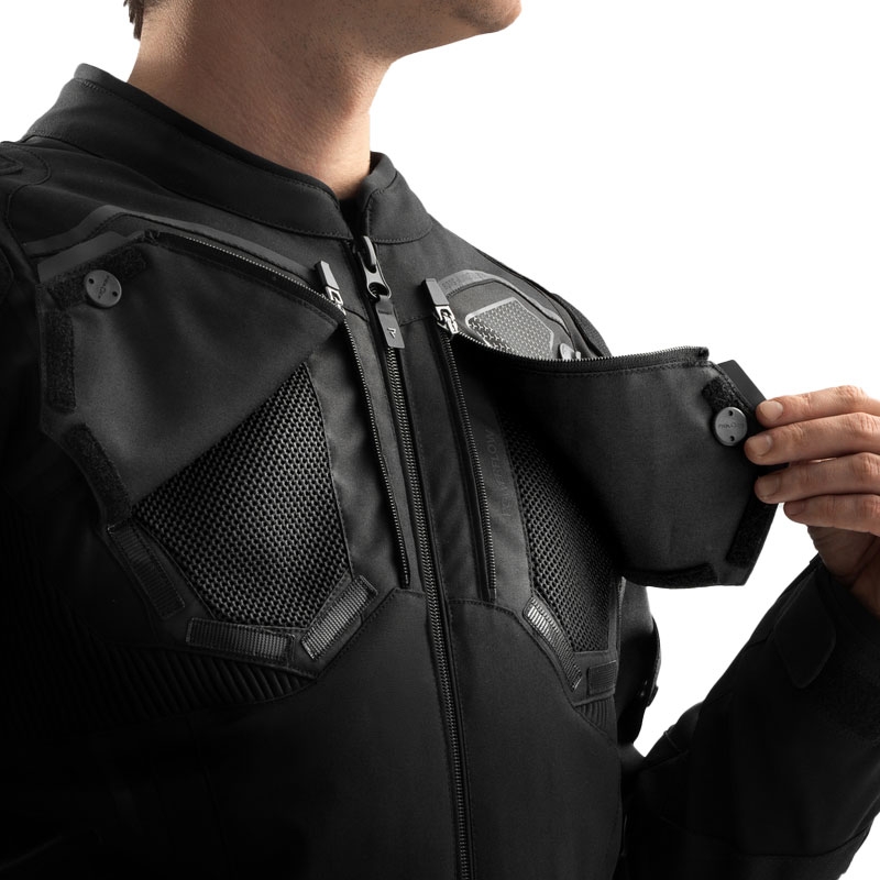 Giacca da moto Rebelhorn Borg II nera